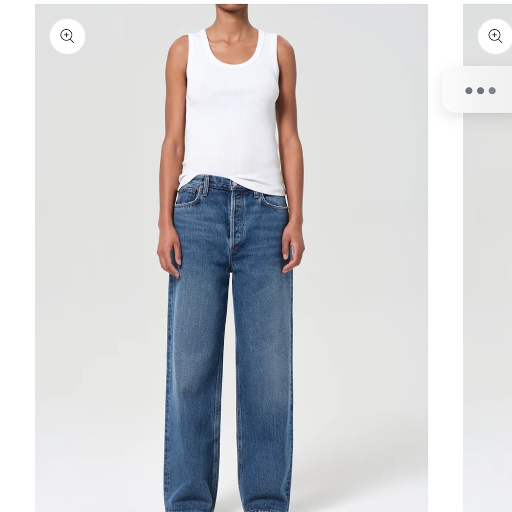 Agolde Blue low slung baggy jeans 26